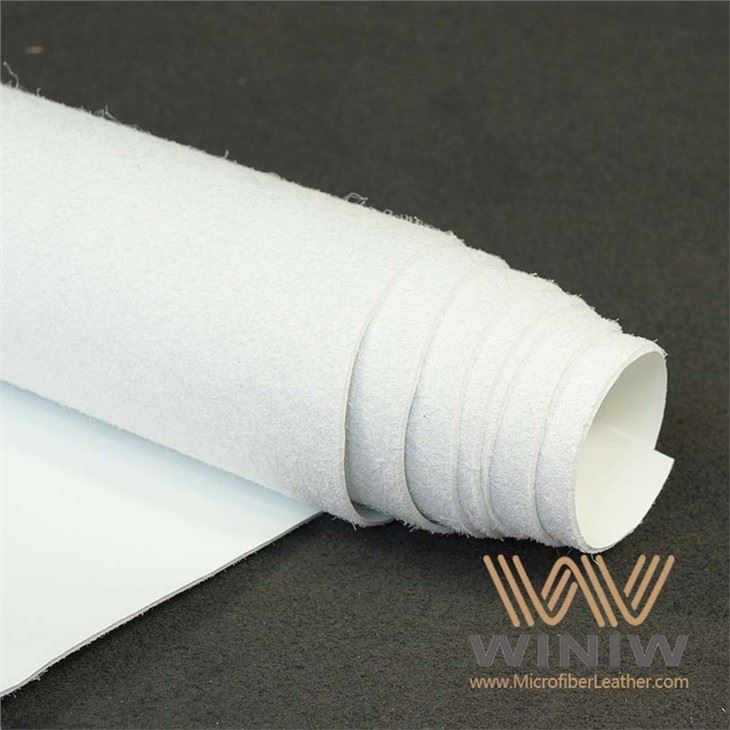 1.8mm White Microfiber Leather For Safety Shoes