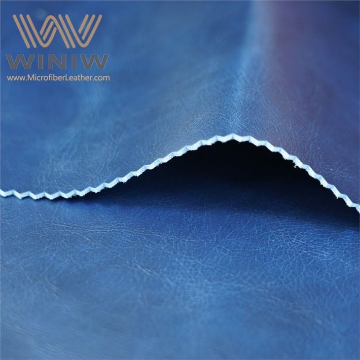 Sofa Upholstery Vinyl Fabric Waxy Pu Microfiber Leather